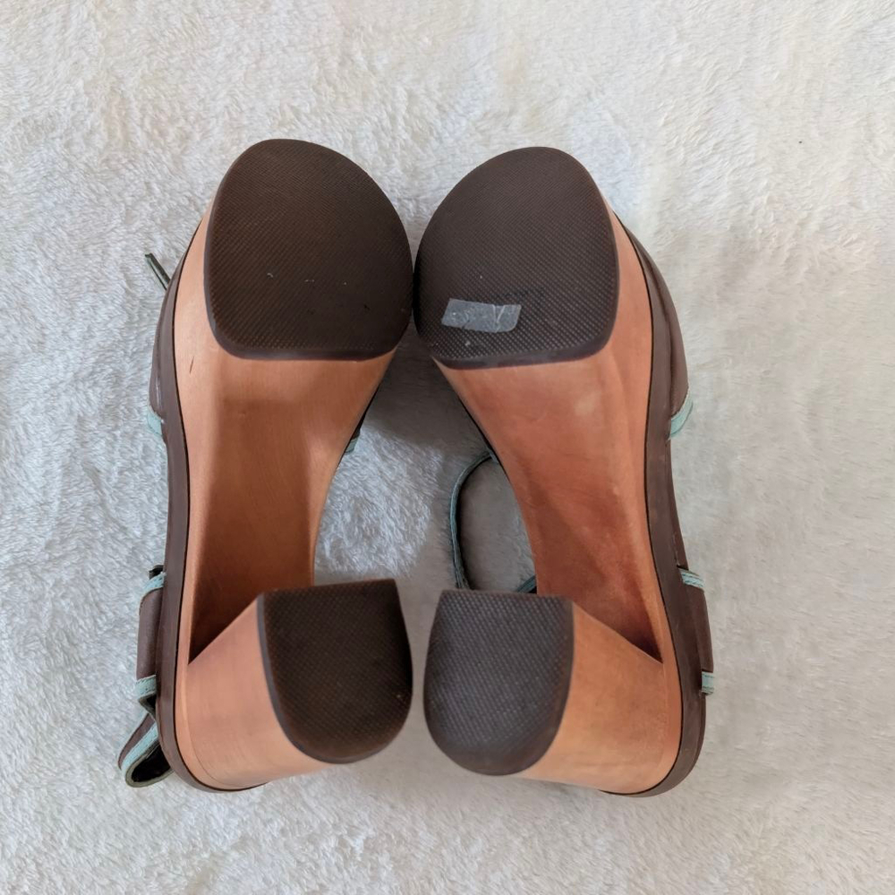 Jeffrey Campbell Havana Last Brown & Blue Platform Sandals - Size 8 - Picture 8 of 13